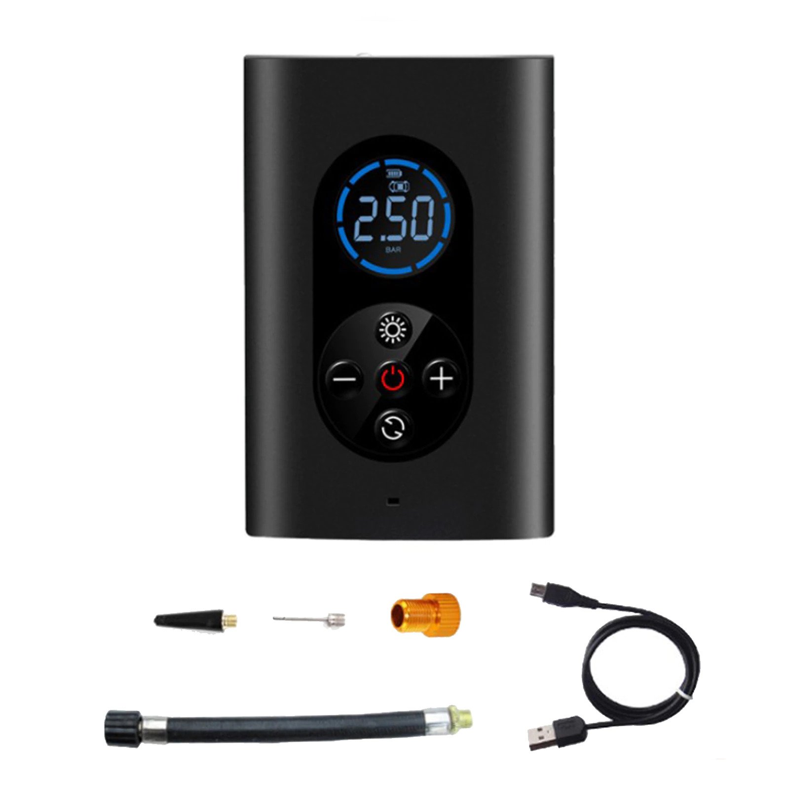 Ασύρματο Ηλεκτρικό Κομπρεσέρ Αέρα - Power Bank - Φακός 4 σε 1 150PSI με Ψηφιακή Οθόνη Φορητό - Smart Portable Wireless Air Pump - Power Bank - Light M8